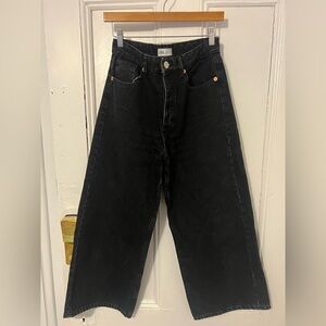 Zara Culotte Black Jeans